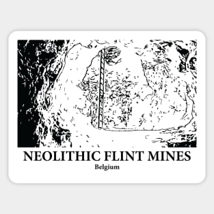 Neolithic Flint Mines - Belgium Sticker